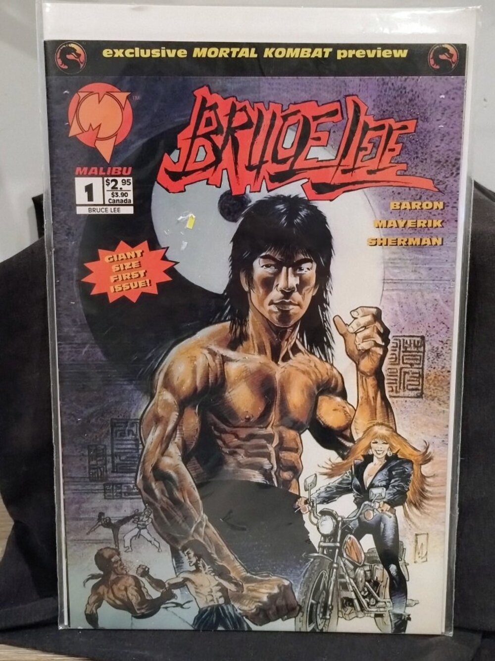 Bruce Lee #1 (1994, Malibu) – 1st Issue – Exclusive Mortal Kombat Preview SEALED